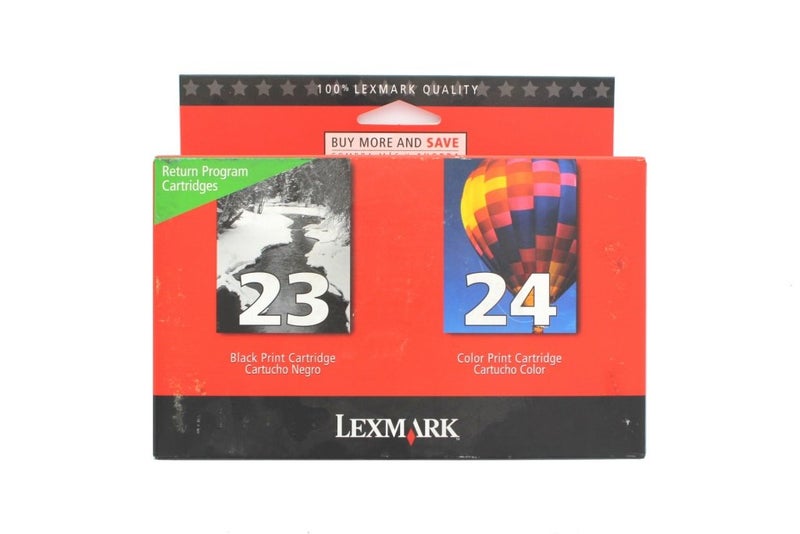 Lexmark (#23/#24) 18C1571 Black and Color Ink Cartridge Combo Pack